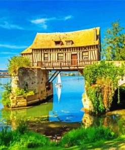 The Mill of Vernon France paint by numbers