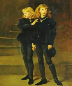 The Princes in the Tower by John Everett Millais paint by numbers