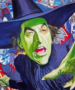 The Wicked Witch of The West Oz paint by numbers