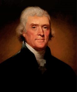 Thomas Jefferson Portrait paint by numbers