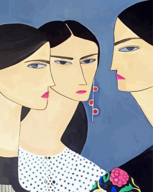 Three Women paint by numbers