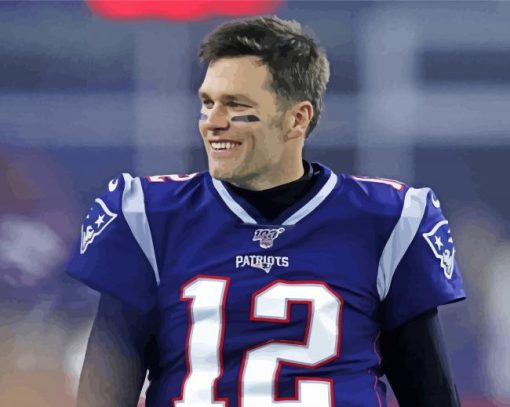 Tom Brady Nfl paint by numbers