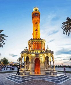 Turkey Izmir Clock Tower pint by numbers