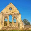 Valle Crucis Abbey LIangollen paint by numbers