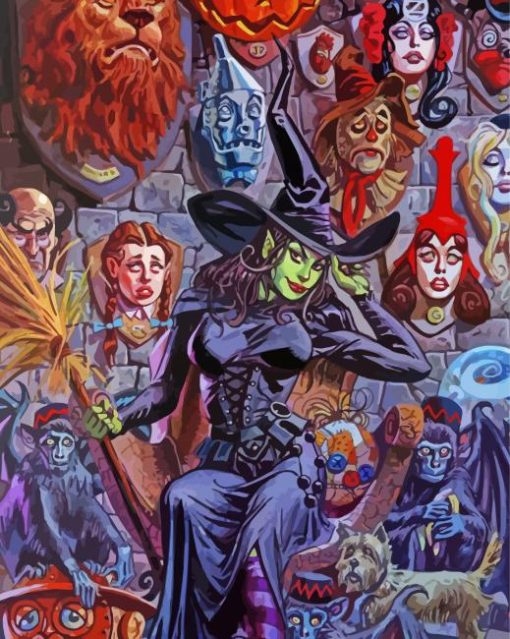 Wicked Witch of The West paint by numbers