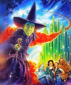 Wicked Witch Wizard Of Oz paint by numbers