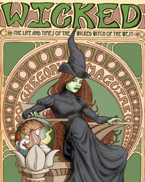 Wizard Of Oz Wicked Witch paint by numbers