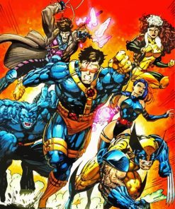 X Men Heroes paint by numbers