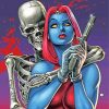 X Men Mystique and Skull paint by numbers