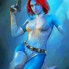 X Men Mystique paint by numbers