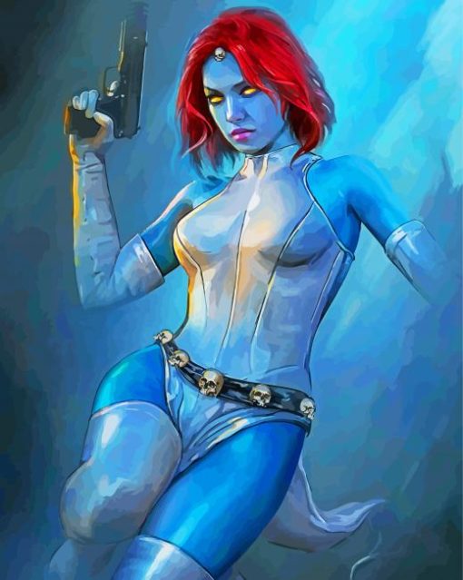 X Men Mystique paint by numbers