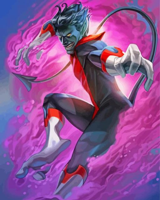 X Men Nightcrawler Art paint by numbers