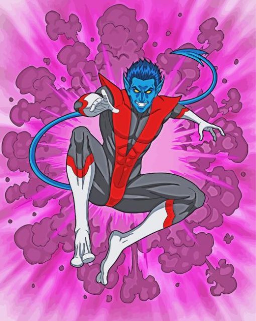 X Men Nightcrawler Hero paint by numbers