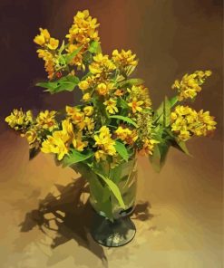 Yellow Phlox Vase Paint By Number