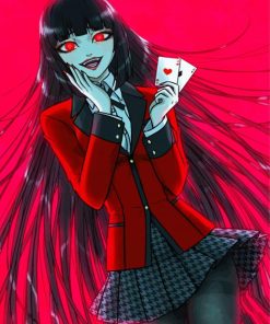 Yumeko Jabami Kakegurui Anime paint by numbers