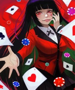 Yumeko Jabami Kakegurui paint by numbers