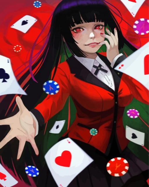 Yumeko Jabami Kakegurui paint by numbers