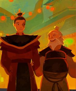 Zuko and Iroh Avatar paint by numbers