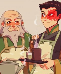 Zuko and Iroh paint by numbers