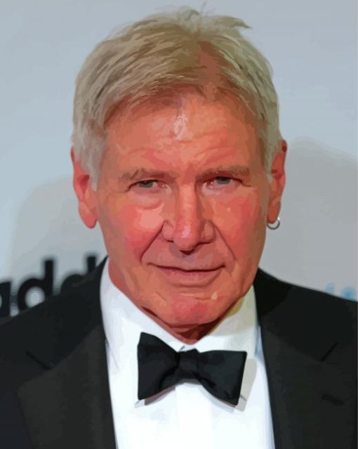 Actor Harrison Ford Celebrity paint by numbers