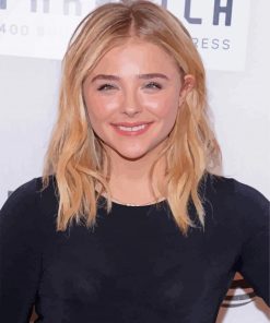 Actress Chloe Grace Moretz paint by numbers