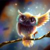 Adorable Cute Owl paint by numbers