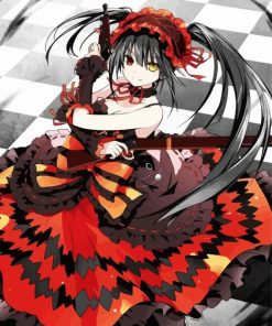 Aesthetic Kurumi Tokisaki paint by numbers