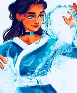 Aesthetic Legend of korra Katara Anime paint by numbers