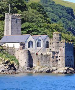 Aesthetic Dartmouth Castle paint by numbers