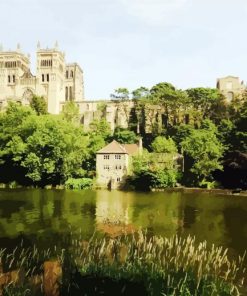 Aesthetic Durham Cathedral paint by numbers