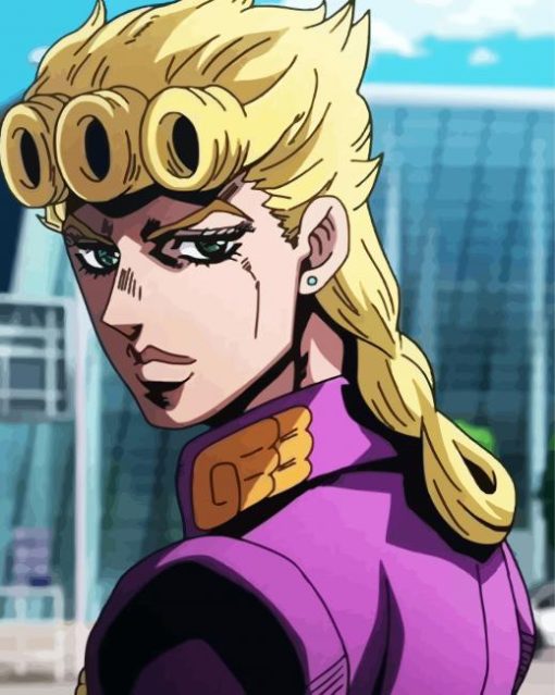 Aesthetic Giorno Giovanna Anime paint by numbers