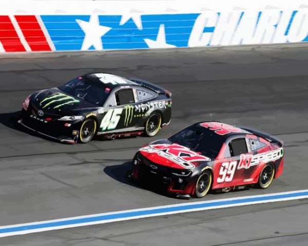Aesthetic Nascar paint by numbers
