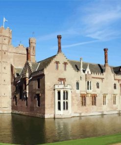 Aesthetic Oxburgh Hall Norfolk Building paint by numbers