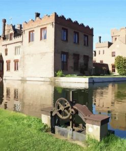 Aesthetic Oxburgh Hall Norfolk paint by numbers