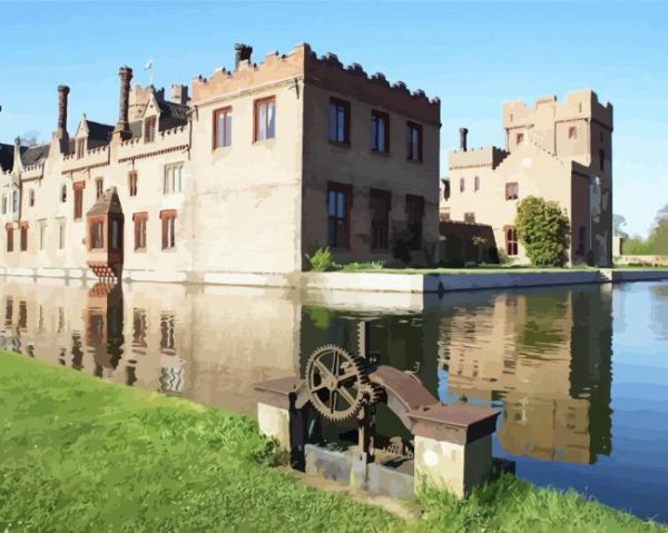 Aesthetic Oxburgh Hall Norfolk paint by numbers