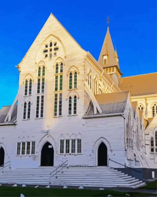 Aesthetic St George s Cathedral Guyana paint by numbers