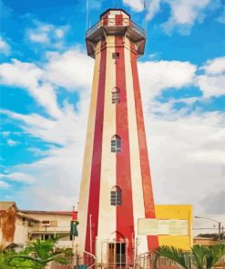 Aesthetic The Georgetown Lighthouse Guyana paint by numbers