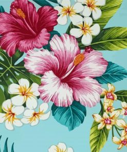 Aesthetic Flowers Illustration paint by numbers