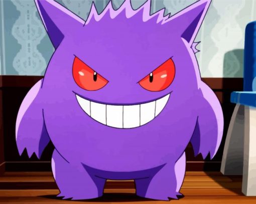 Aesthetic Gengar paint by numbers