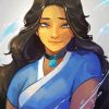 Aesthetic Legend of korra Katara paint by numbers