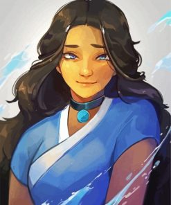 Aesthetic Legend of korra Katara paint by numbers