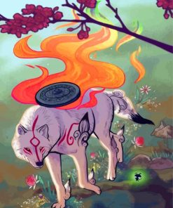 Aesthetic Okami paint by numbers