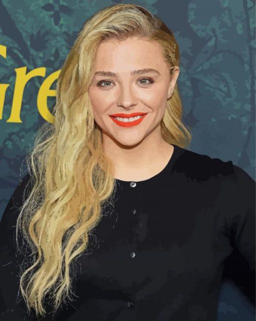 American Actress Chloe Grace Moretz paint by numbers