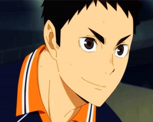 Anime Haikyuu Daichi Sawamura paint by numbers