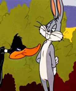 Bugs Bunny and Daffy Duck paint by numbers