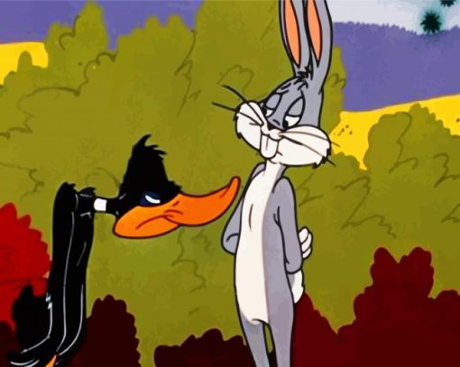 Bugs Bunny and Daffy Duck paint by numbers