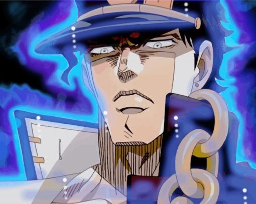 Captain Jotaro Kujo paint by numbers