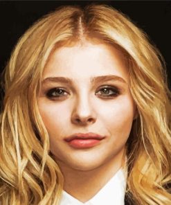 Chloe Grace Moretz Face paint by numbers