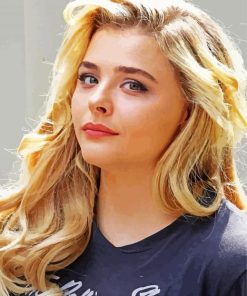 Chloe Moretz Actress paint by numbers