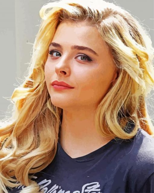 Chloe Moretz Actress paint by numbers